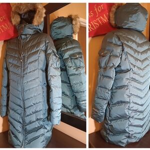 Eddie Bauer Down Puffer Fur Hood Tall